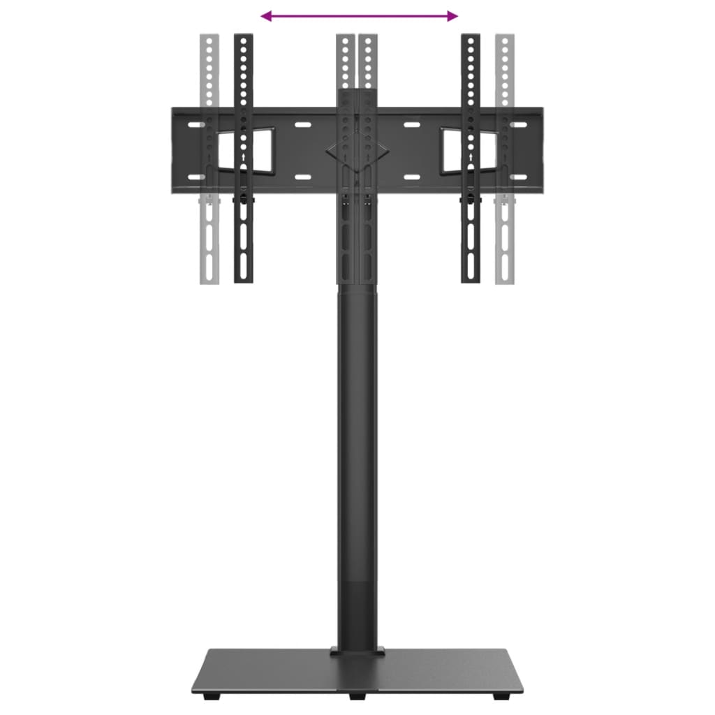 Mueble de TV de esquina 1 nivel para 32-65 pulgadas negro