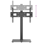 Mueble de TV de esquina 1 nivel para 32-65 pulgadas negro