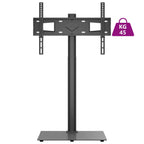 Mueble de TV de esquina 1 nivel para 32-65 pulgadas negro