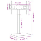 Mueble de TV de esquina 1 nivel para 32-65 pulgadas negro