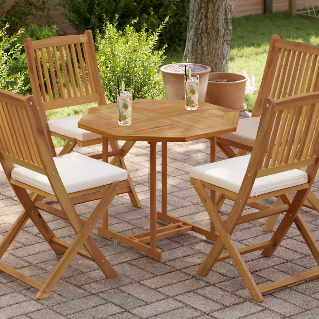 Tablero de mesa cuadrado madera maciza de acacia 40x40x2 cm