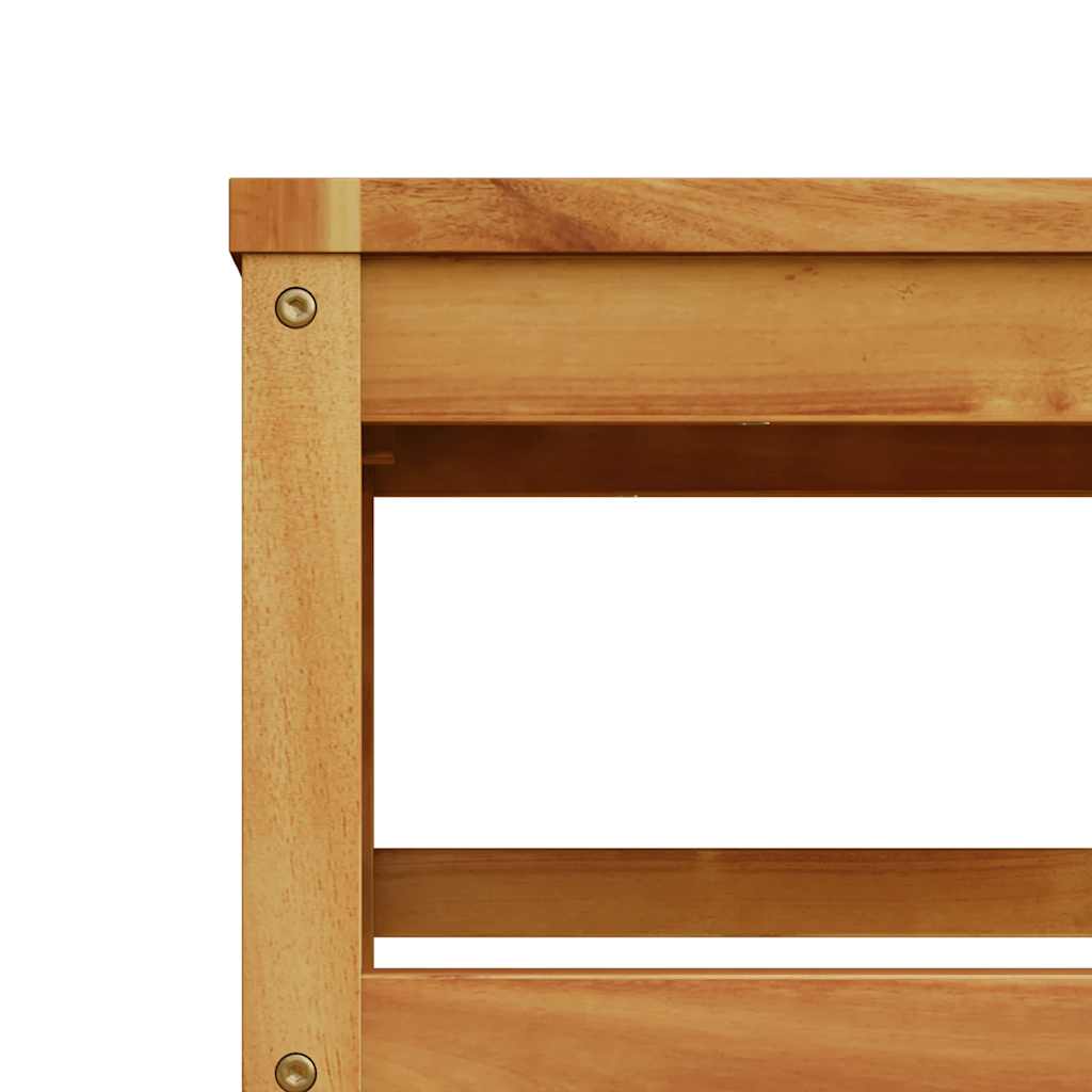 Juego de muebles jardín 5 pzas con cojines madera maciza acacia