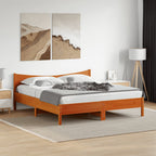 Cama sin colchón madera maciza de pino blanca 180x200 cm