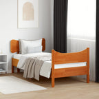 Estructura de cama sin colchón madera de pino maciza 120x200 cm