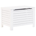 Caixa de arrumação e tampa RANA madeira maciça branca 100x49x54cm