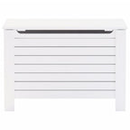 Caixa de arrumação e tampa RANA madeira maciça branca 100x49x54cm