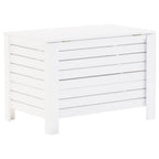 Caixa de arrumação e tampa RANA madeira maciça branca 100x49x54cm
