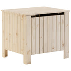 Caixa de arrumação com tampa RANA madeira maciça pinho 60x49x54 cm