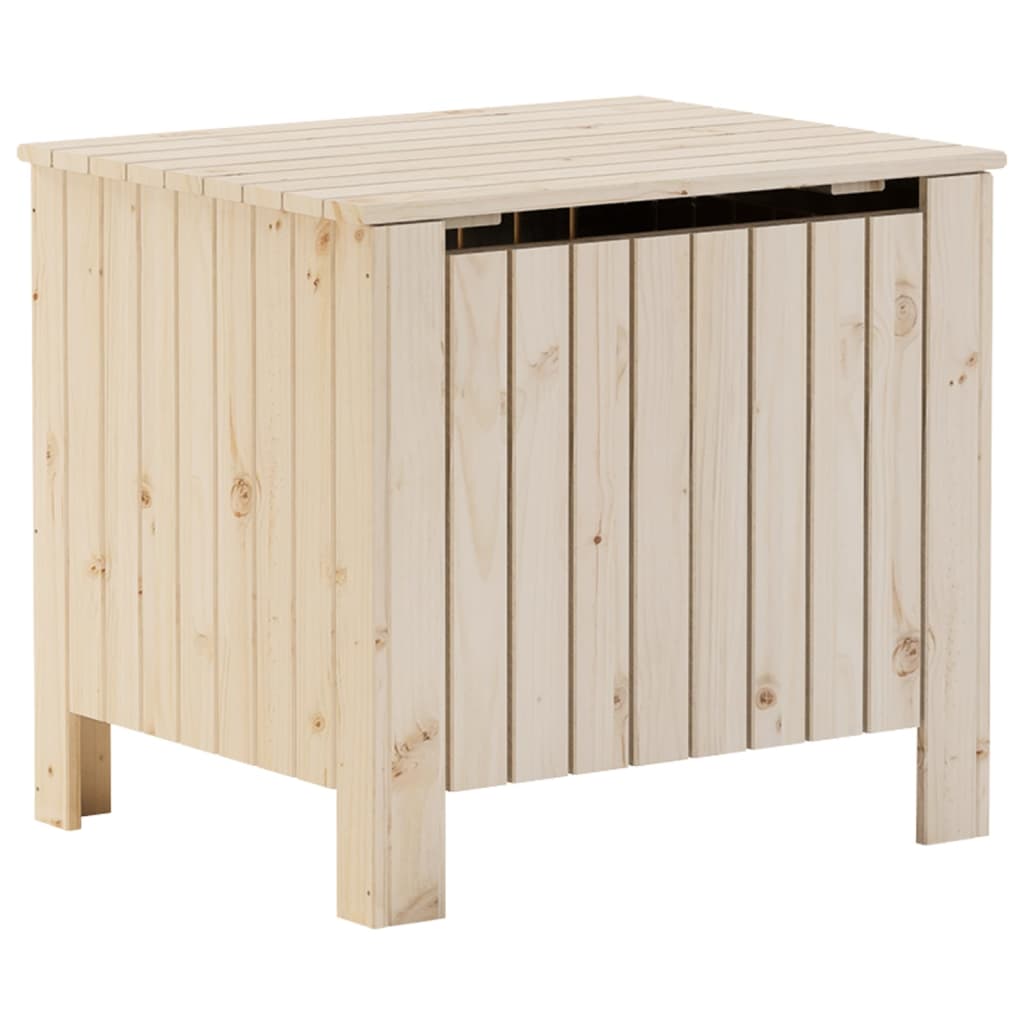 Caixa de arrumação com tampa RANA madeira maciça pinho 60x49x54 cm