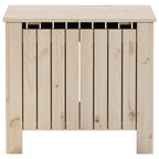 Caixa de arrumação com tampa RANA madeira maciça pinho 60x49x54 cm