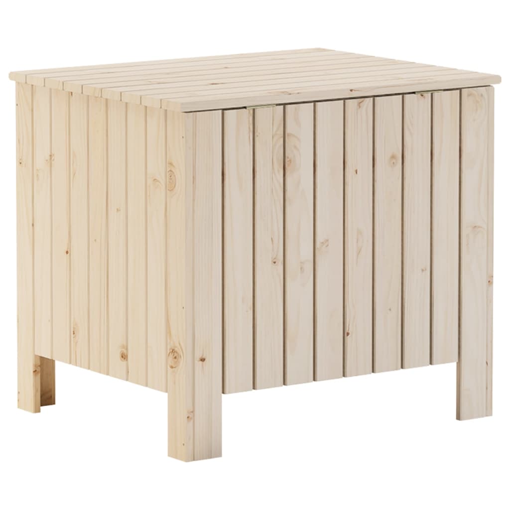 Caixa de arrumação com tampa RANA madeira maciça pinho 60x49x54 cm