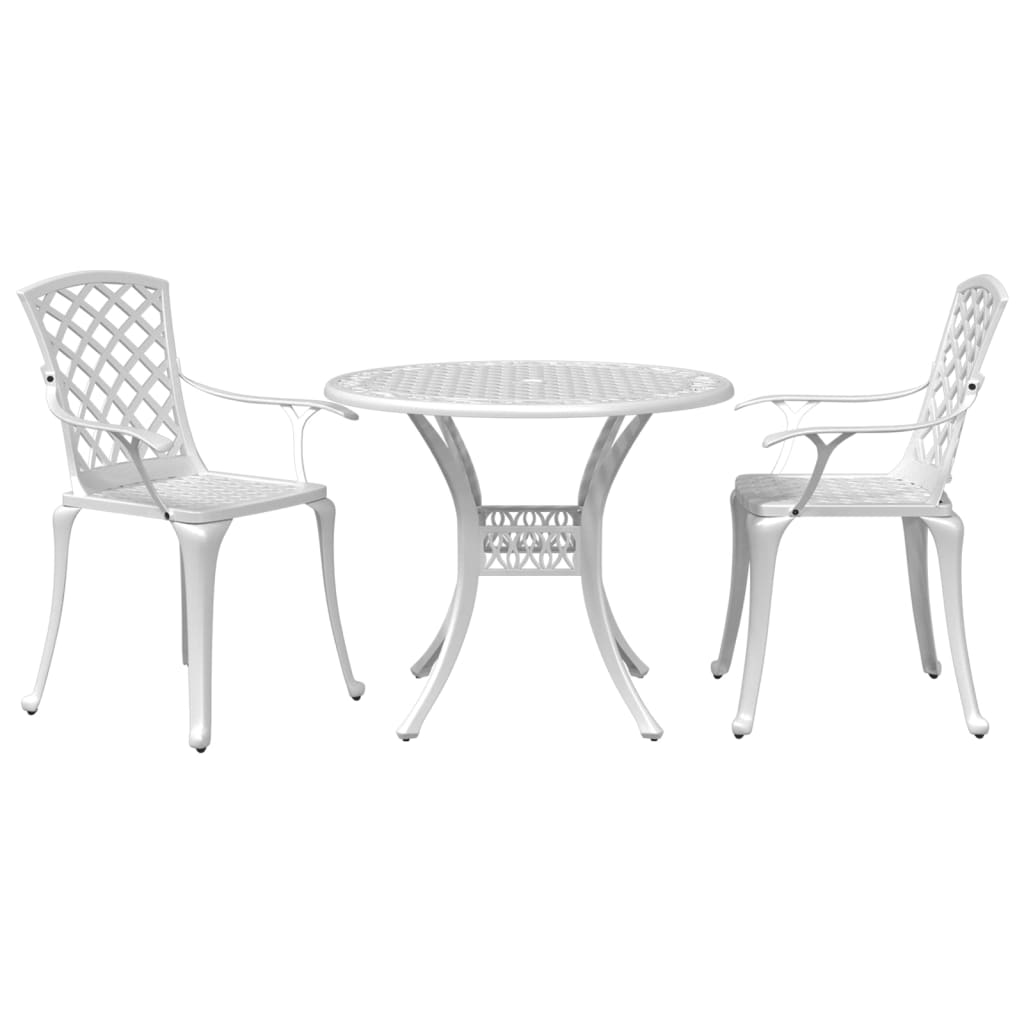 Juego de bistro de 3 piezas polipropileno y madera maciza beige
