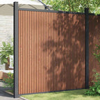 Panel de valla WPC gris 1045x186 cm
