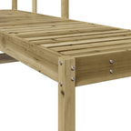 Tumbona de madera de pino impregnada 199,5x62x55 cm