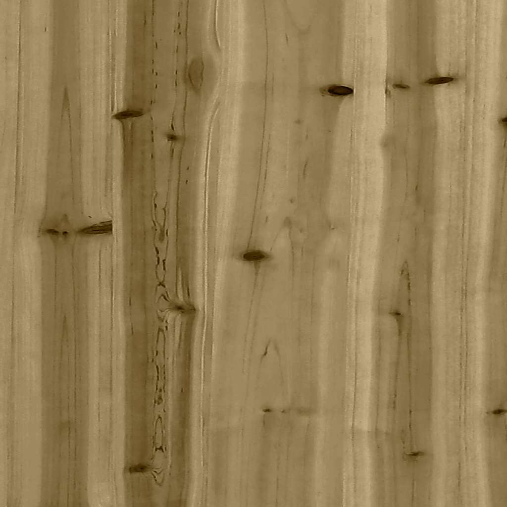 Tumbona de madera de pino impregnada 199,5x62x55 cm
