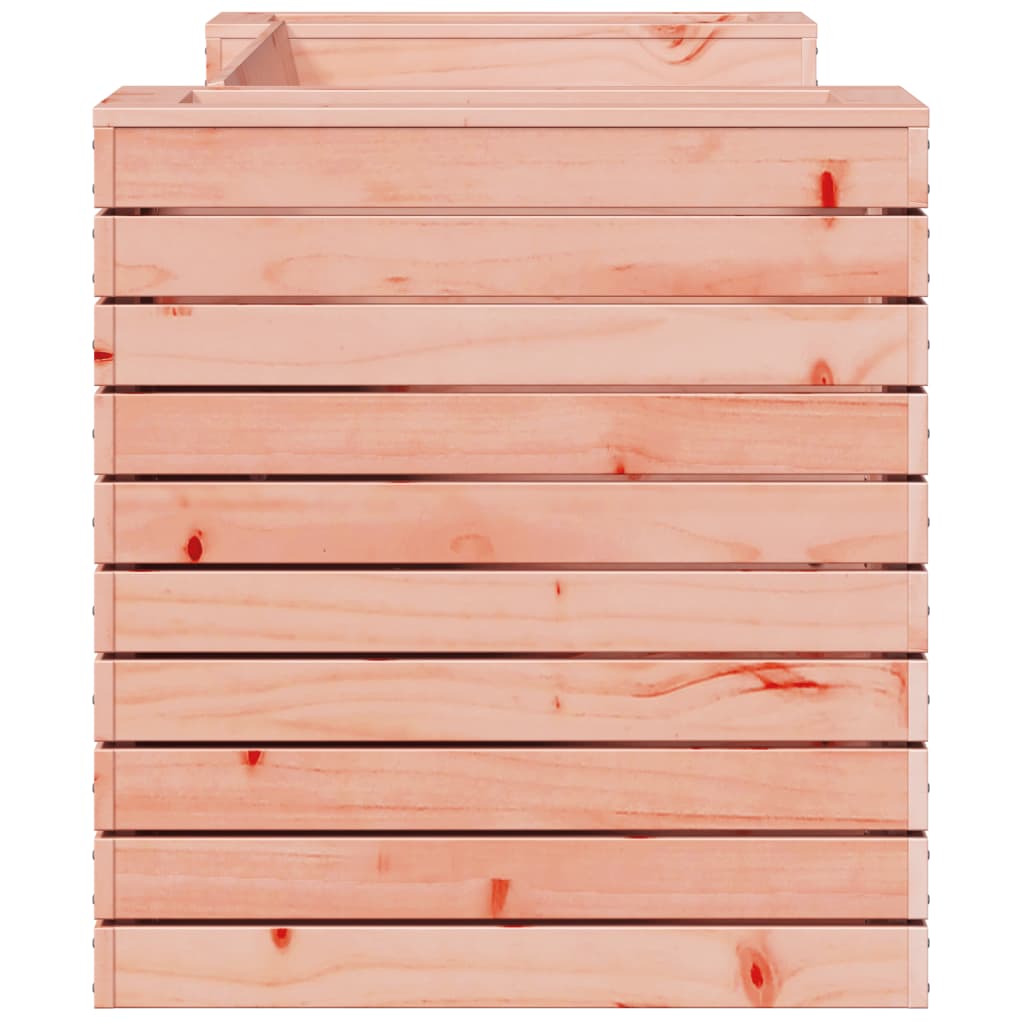 Banco con jardineras madera maciza Douglas 167,5x60x65 cm