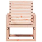 Silla de jardín madera maciza Douglas 57,5x63x76 cm