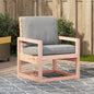 Silla de jardín madera maciza Douglas 57,5x63x76 cm