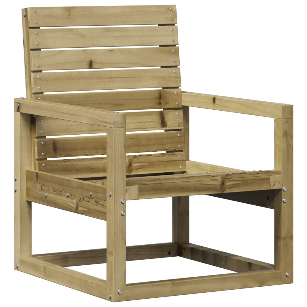 Juego de muebles de jardín 3 pzas madera de pino impregnada