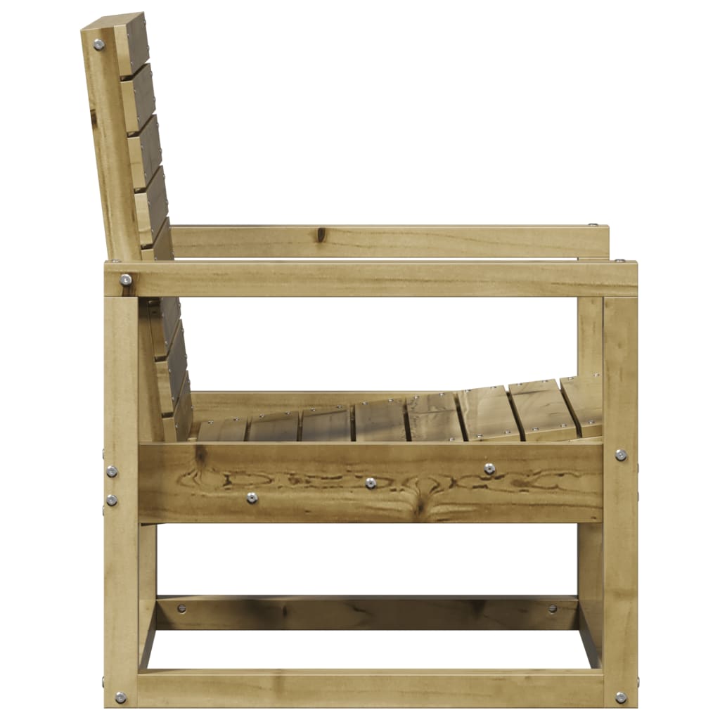 Juego de muebles de jardín 3 pzas madera de pino impregnada