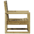 Juego de muebles de jardín 3 pzas madera de pino impregnada