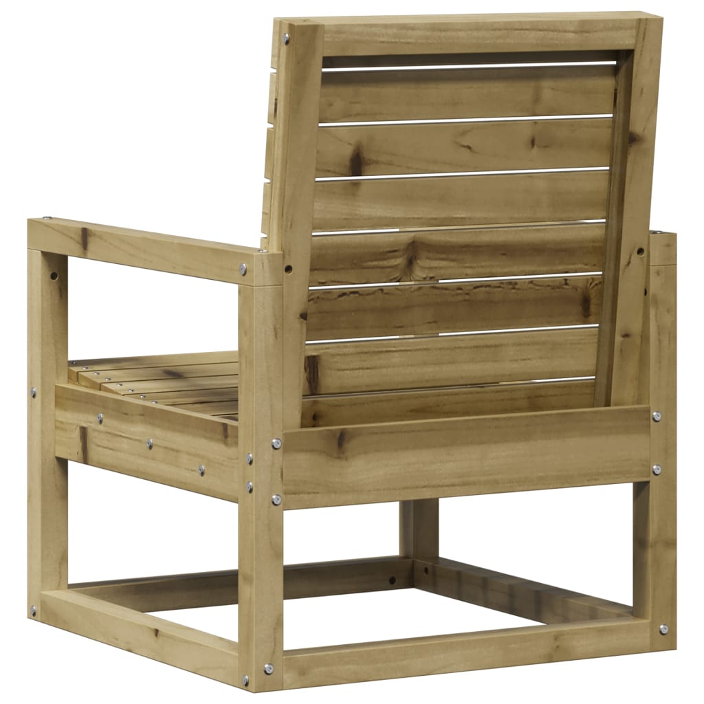 Juego de muebles de jardín 3 pzas madera de pino impregnada