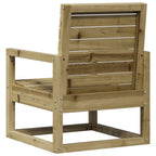 Juego de muebles de jardín 3 pzas madera de pino impregnada