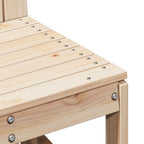Juego de muebles de jardín 3 piezas madera maciza de pino