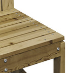 Juego de muebles de jardín 3 pzas madera de pino impregnada