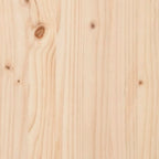 Silla de jardín madera maciza de pino 62x56x77 cm