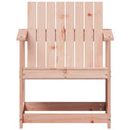 Silla de jardín madera maciza Douglas 62x56x77 cm