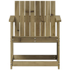 Silla de jardín madera de pino impregnada 62x56x77 cm