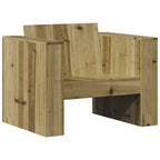 Sofá de jardín madera de pino impregnada 79x60x62 cm