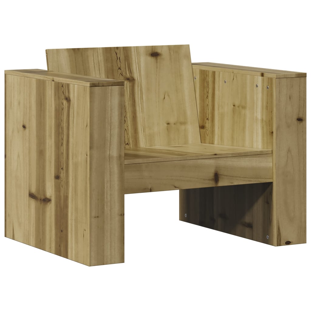 Sofá de jardín madera de pino impregnada 79x60x62 cm
