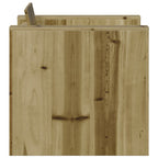 Sofá de jardín madera de pino impregnada 79x60x62 cm