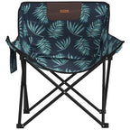 Sillas de camping con bolsillo plegable 2 uds estampado hojas