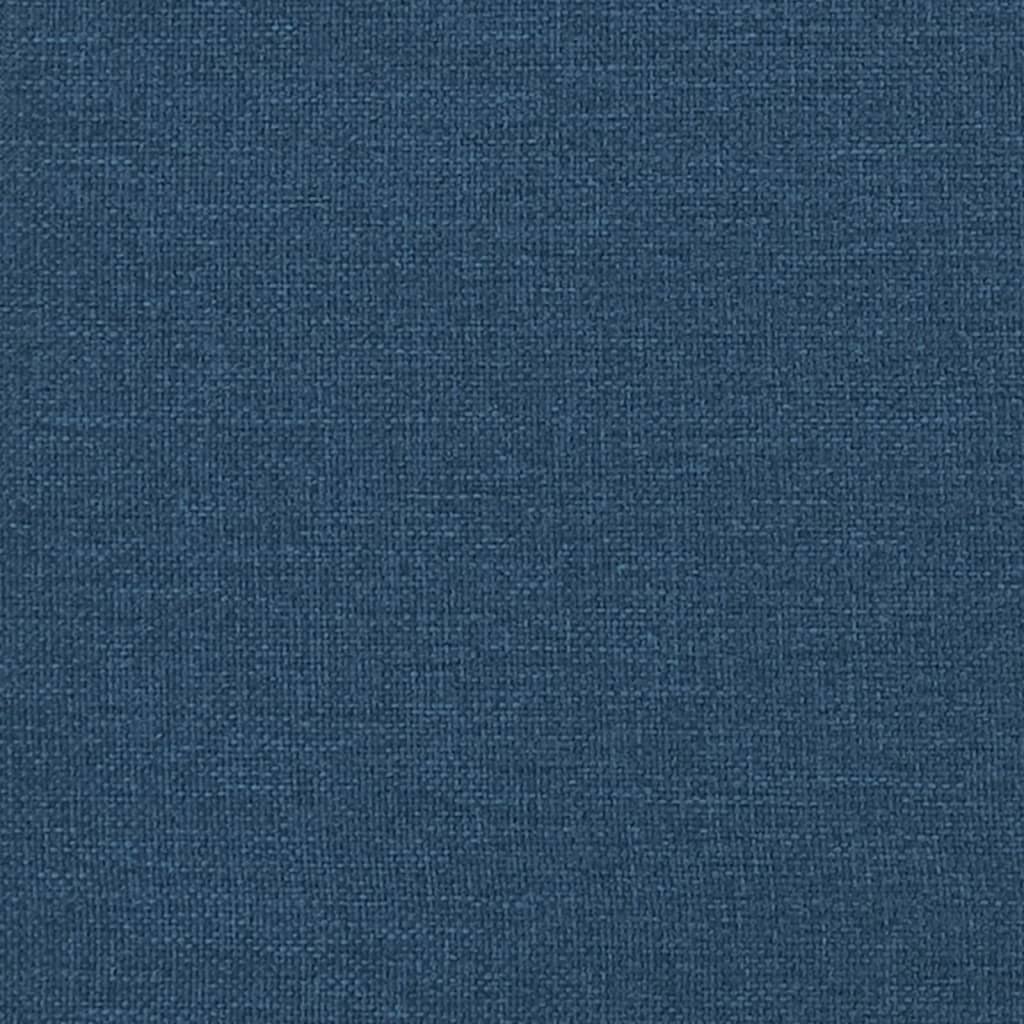Sofá diván con cojines tela azul