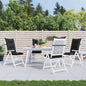 4-Piece High Back Chair Cushion Set