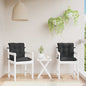 Juego de cojines para silla baja 2 pcs Melange Negro