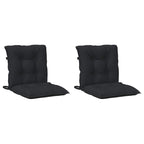 Juego de cojines para silla baja 2 pcs Melange Negro