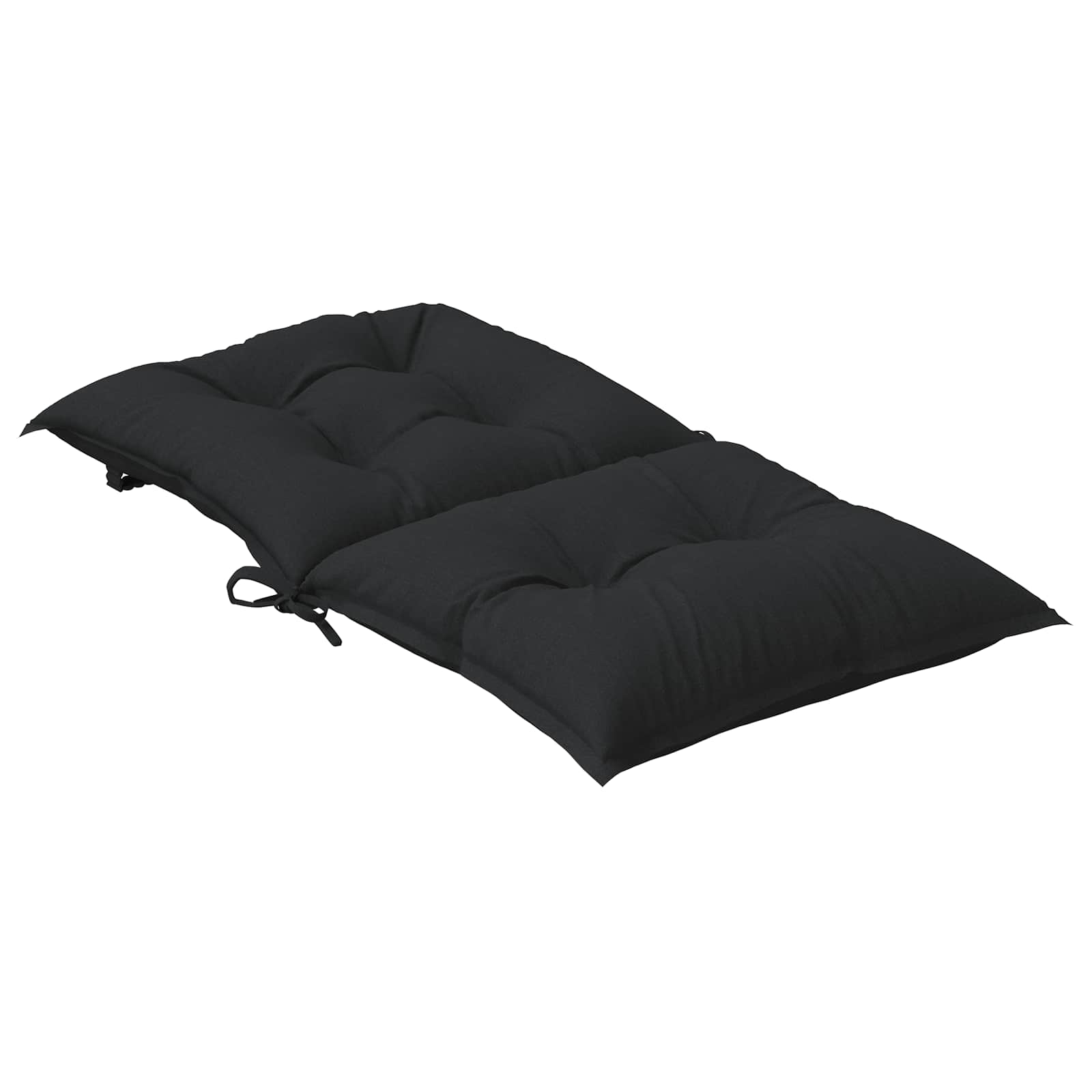 Juego de cojines para silla baja 2 pcs Melange Negro