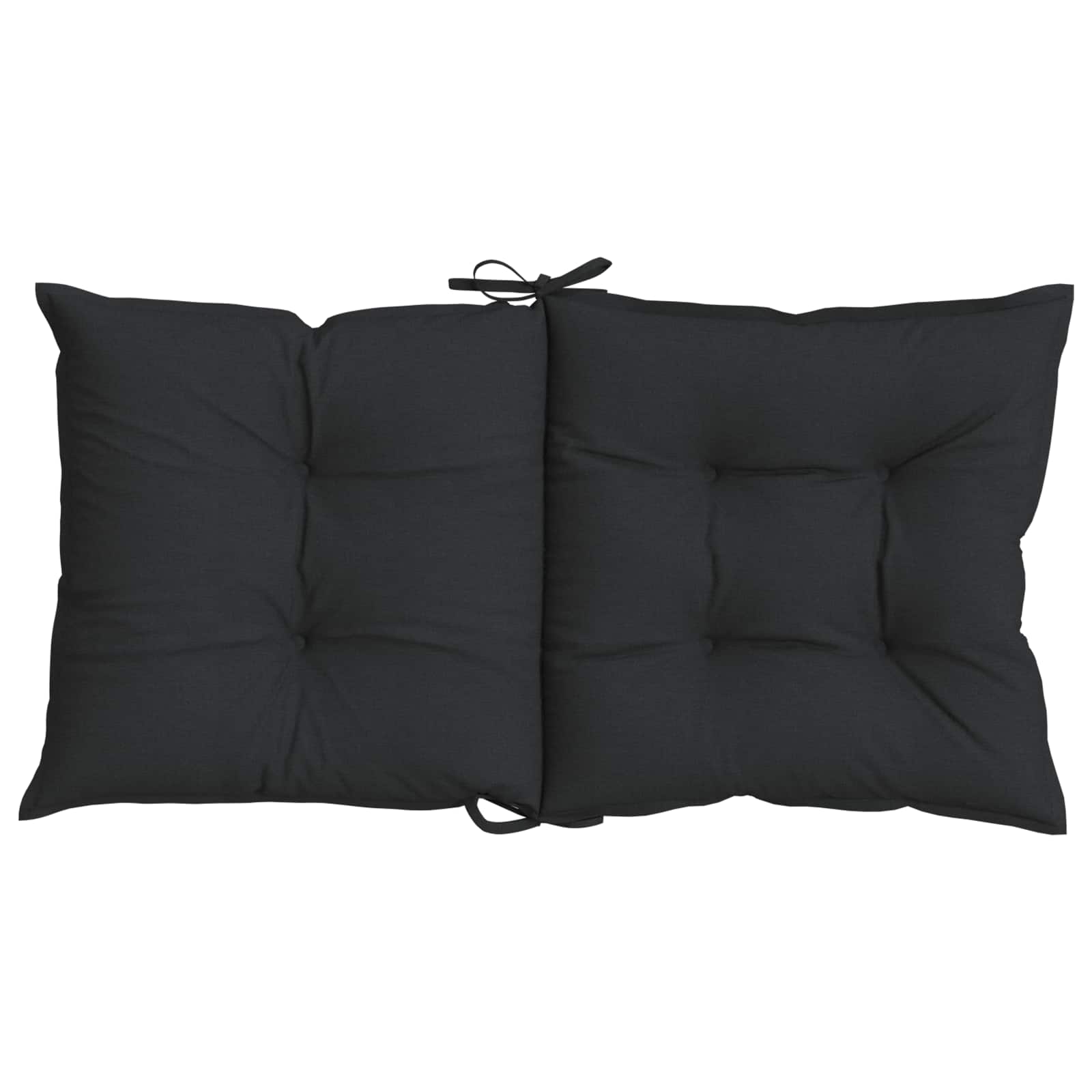 Juego de cojines para silla baja 2 pcs Melange Negro