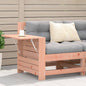 Garden sofa with side table armrest Douglas wood