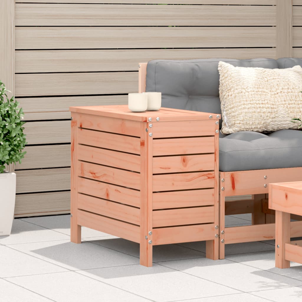 Taburete de jardín madera maciza Douglas 62x31,5x52 cm