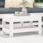 Banco de jardim em madeira maciça de pinho branco 62x30x32 cm