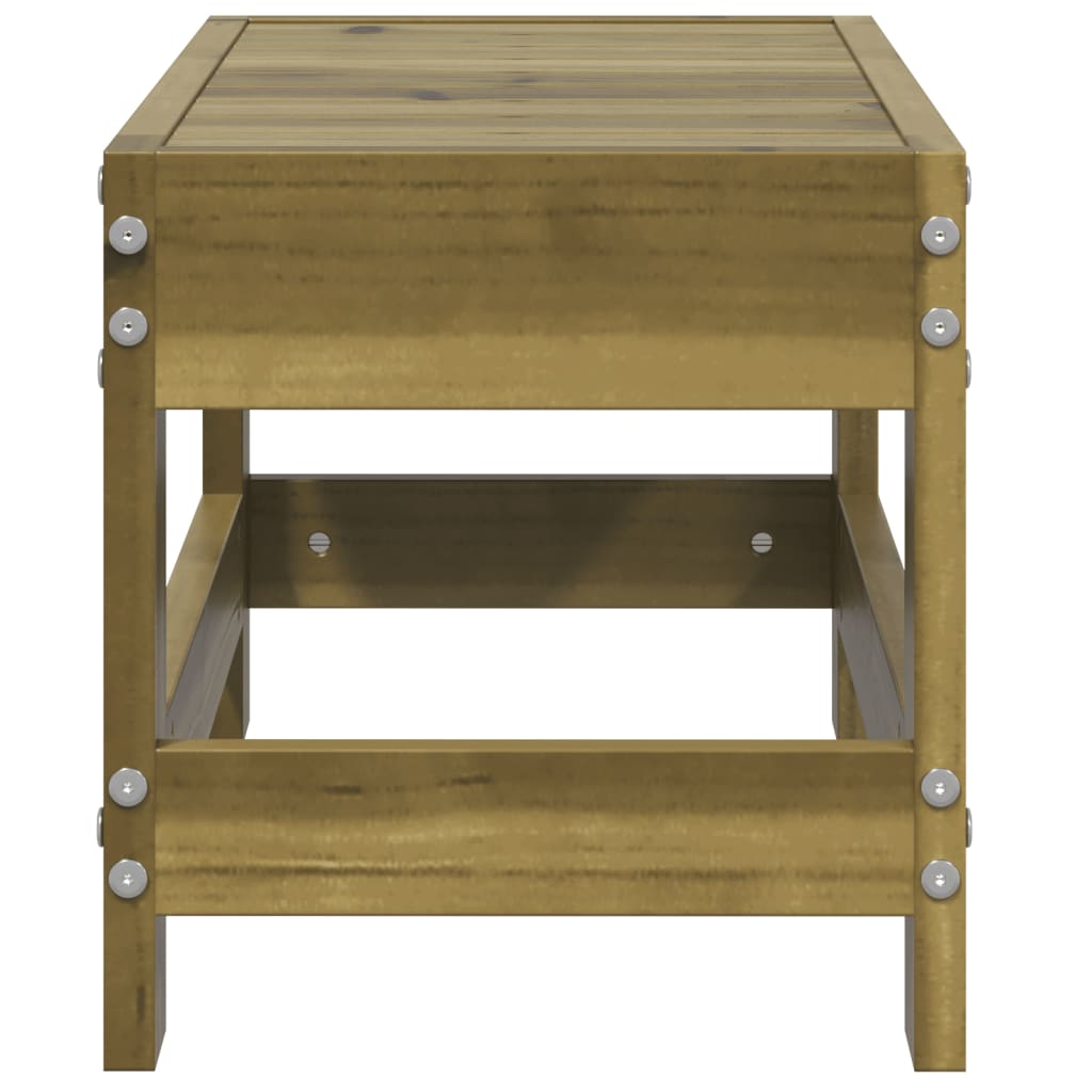 Taburete de jardín madera de pino impregnada 62x30x32 cm