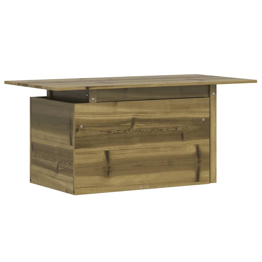 Mesa de jardín madera de pino impregnada 100x50x75 cm