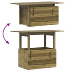 Mesa de jardín madera de pino impregnada 100x50x75 cm
