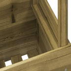 Mesa de jardín madera de pino impregnada 100x50x75 cm