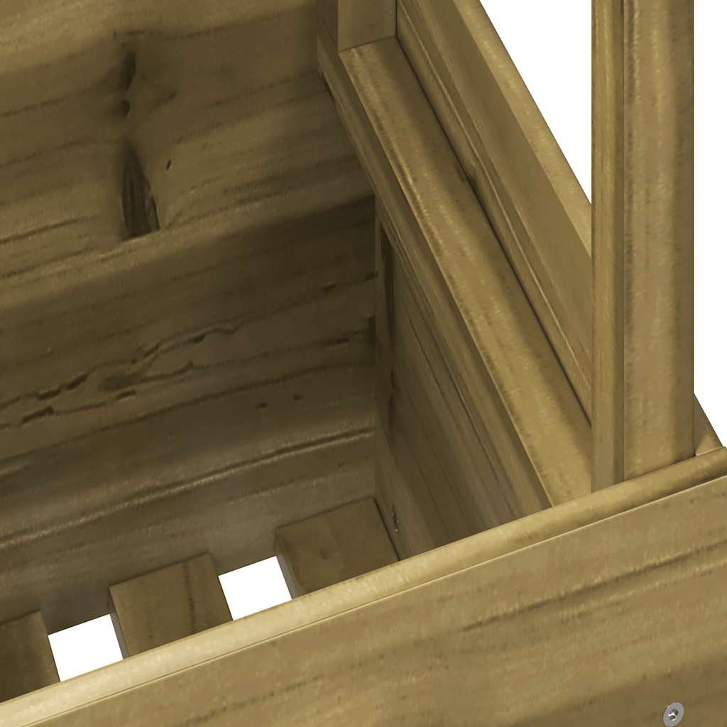 Mesa de jardín madera de pino impregnada 100x50x75 cm